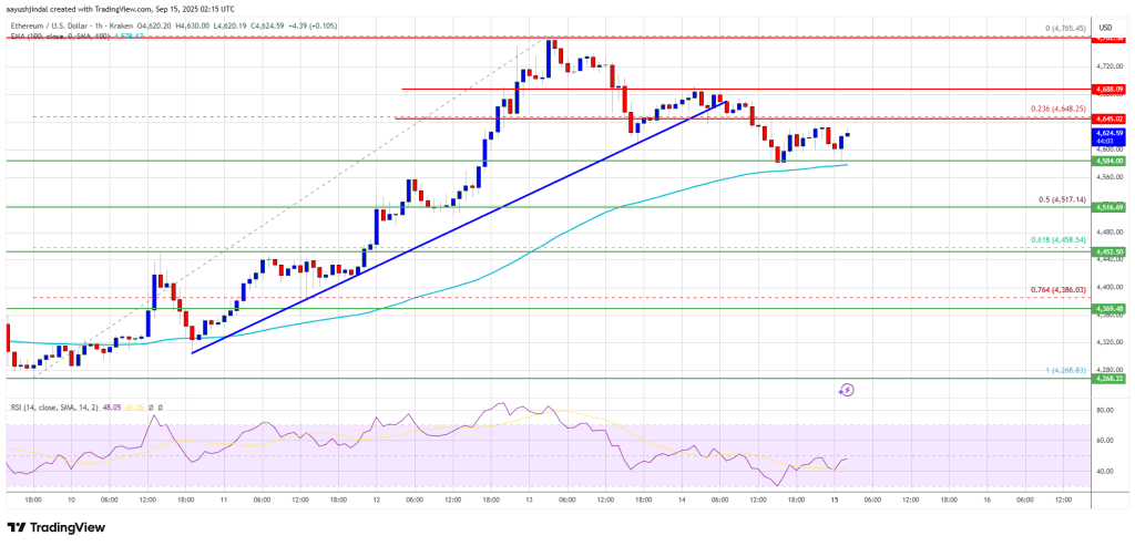 以太坊价格回调有限 - 支撑位或许将再次推动上涨